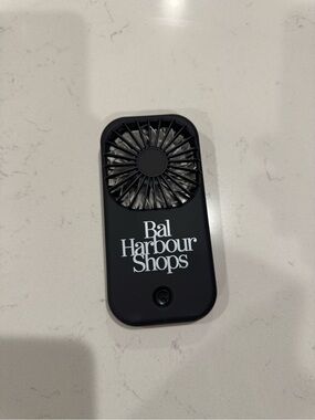 Bal Harbour Shops Branded Portable Handheld Fan - Black